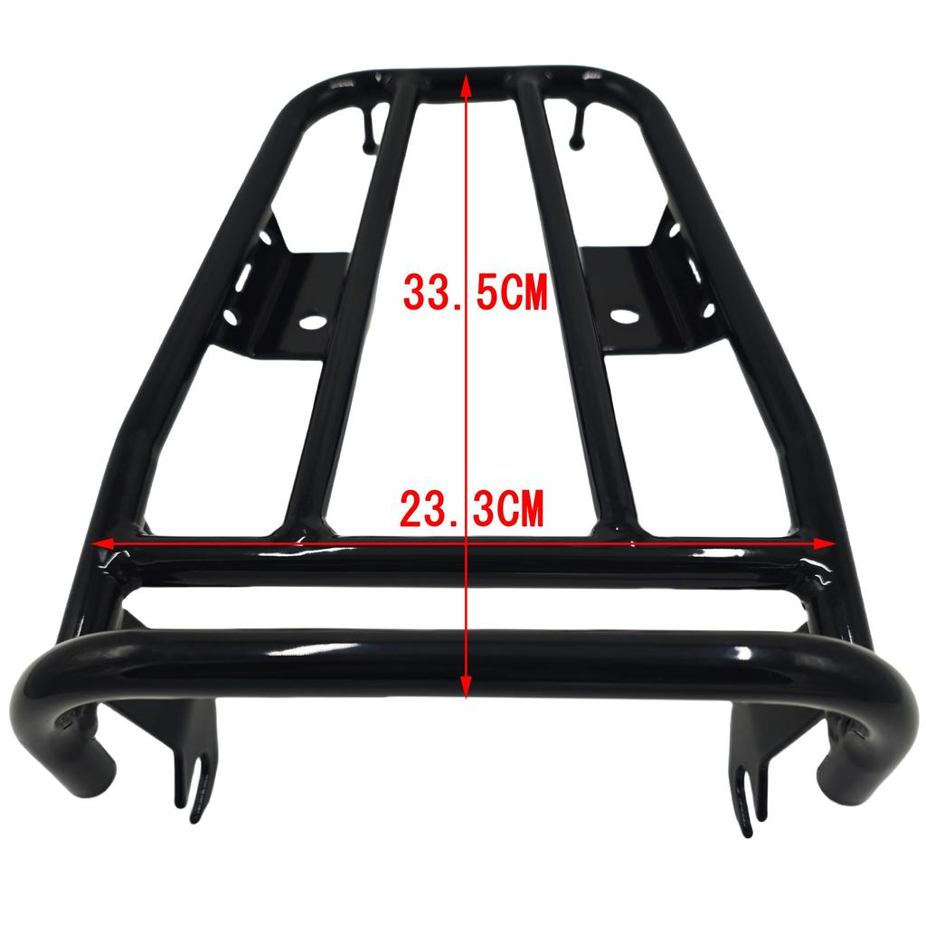 yoothi Rear Carrier Top Case Rack for Honda CT125 Hunter Cub (JA55/JA65) Alloy Steel Gloss Black