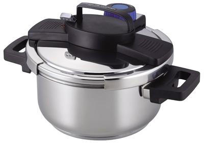 Скороварка Pearl Metal IH совместимая с 3-слойным дном и рычагом One Touch Lever 4.0L H-5388