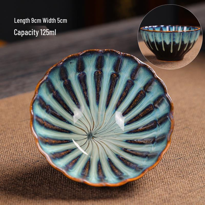 Керамическая чайная чашка Jianzhan Tenmoku ручной работы - Большая креативная чаша для дегустации Douli.