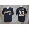 Milwaukee Brewers Unisex Embroidered Baseball Jersey Fan Edition Premium Cotton Blend Sport Shirt