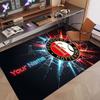 Custom Rug Feyenoord Pattern Print Name Text Soft Non‑Slip Floor Carpet for Home Indoor Decoration