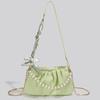 Designer Bag Women's New Summer PU Pearl Chain Fashion Pleated Cloud Underarm Bag Single Shoulder Crossbody Bag
