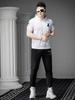 Ozhouzhan 2025 New Short sleeve T-shirt Trousers Casual Set Summer Fashion Brand Hoodie Men's Two-piece Set
