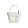 BV ARCO Модный Минималистичный Плетеный Дизайн Однотонный Резиновый Tote Сумка-шоппер Сумка Ручная Сумка Мини Женская Меловой Белый
