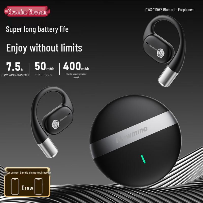 Newmine OWS-11 Bone Conduction Open-Ear Bluetooth Headphones