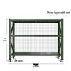 Jixiong Heavy-Duty 4-Tier Mobile Storage Rack