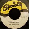 7inch Record SOUL STIRRERS - Were You There / Sinner, Run To Jes 907 Specialty 1957 US Soul/Funk Used