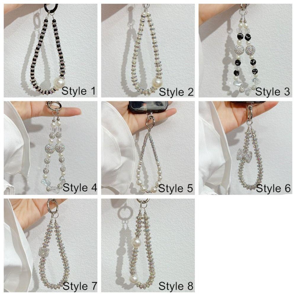 Противопотерянный шнурок для мобильного телефона, цепочка для мобильного телефона со стразами, ремешки на запястье для телефона, аксессуары для сумки