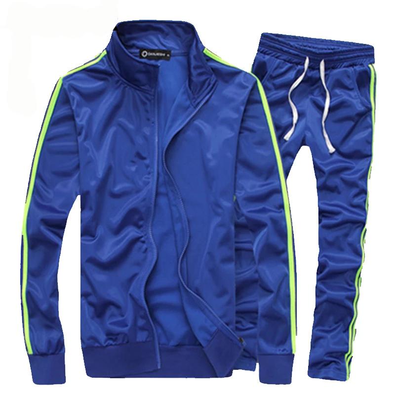 Men Casual Sports Suits Tracksuits Printing Sportswear Man Fashion Young Jogger Sets Jacket +Pants Outdoor Tracksuit Men 2 Psc