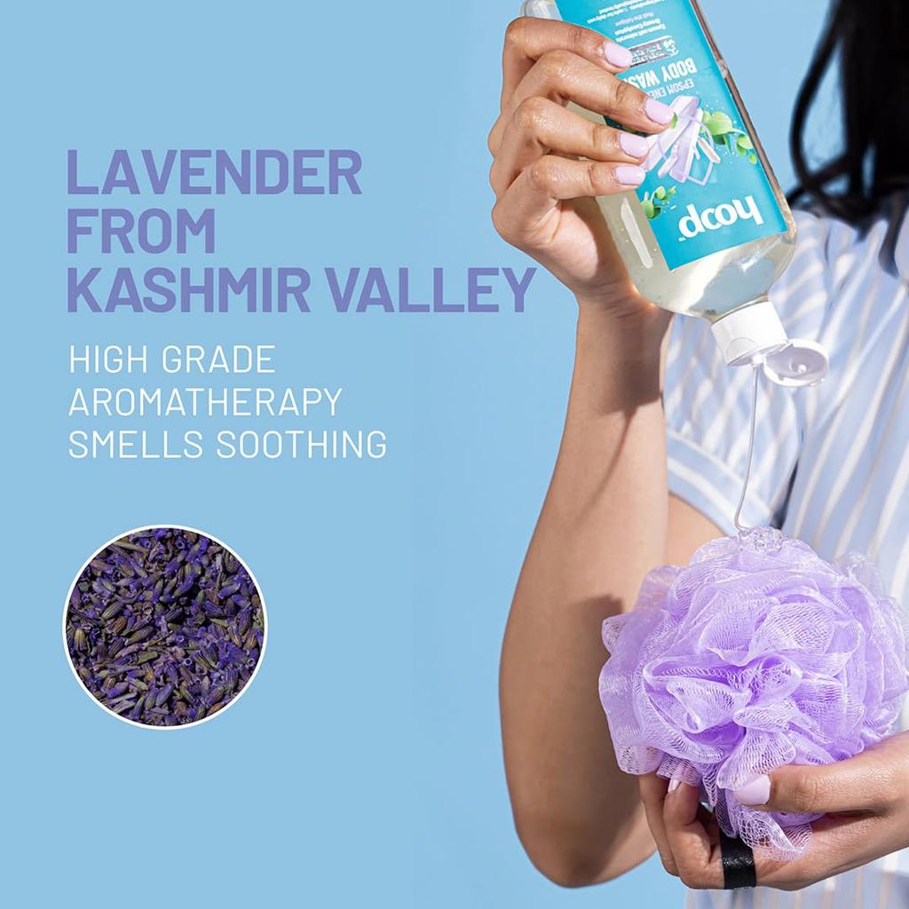 Hoop Epsom Body Wash 300 Ml Pack of 1 for Relaxation, Lavender Shower, Hand Foot Soak, Muscle Relief