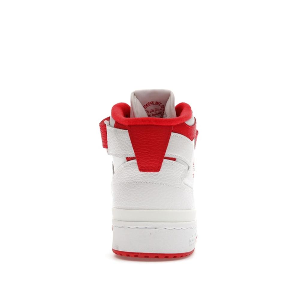 Adidas Forum Mid White Vivid Red Unisex Sneakers Cloud-White GY5819