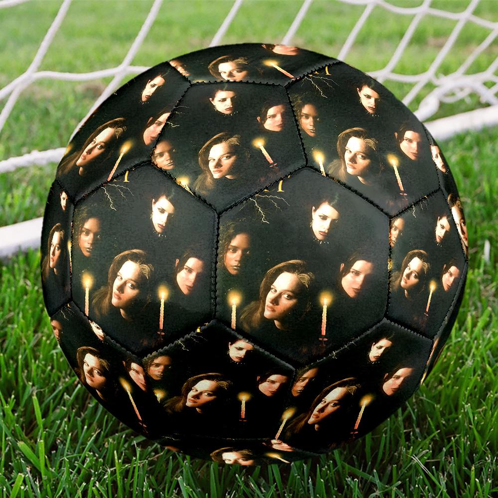 The Vampire Diaries Print Size 5 Soccer Ball, Standard Match Football for Sports Game and Team Practice, Ideal Gift for Soccer Fans