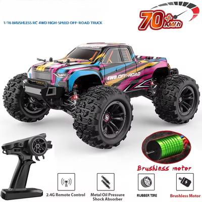 Новый LYZRC 1/16 4WD RC Car 60KM/H Brushless RC Racing Car Remote Control Cars Off-Road Truck Toys Kids Gift