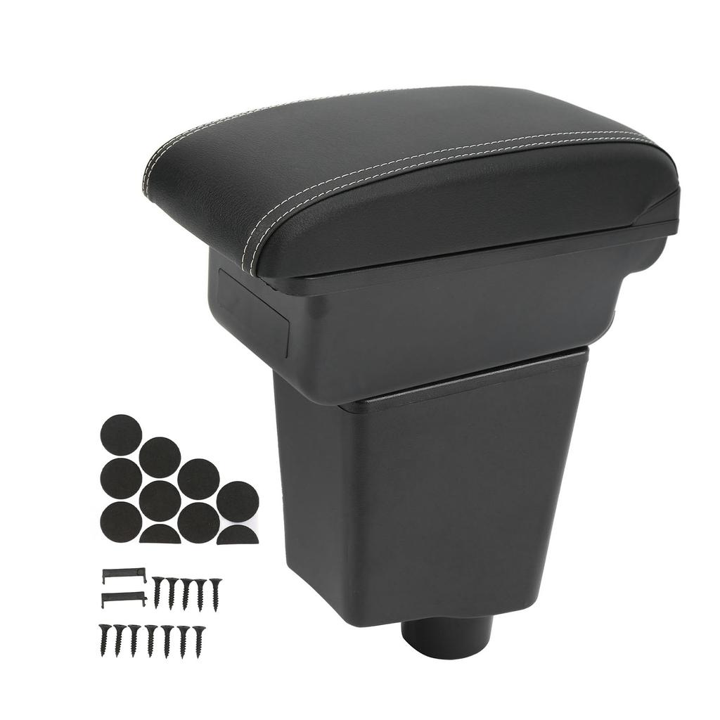 Armrest Box Console Storage Artificial Leather Quiet Closing Replacement for Captur Clio 4