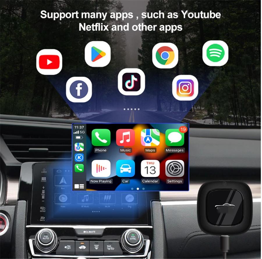 Android 10 Ai Box Qualcomm 8 ядерный беспроводной Carplay Android Auto 4G