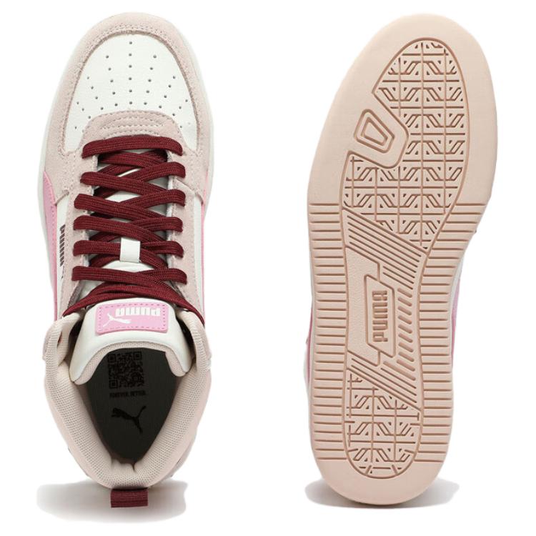 Puma Caven 2.0 Mid Retro Fashion Comfortable Sneakers Unisex Sneakers White Pink 402242-02