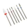 7pcs Portable Nail Drill Bits Professional Nail Drill Kit Manicure Pedicure Polishing Shaping Tools