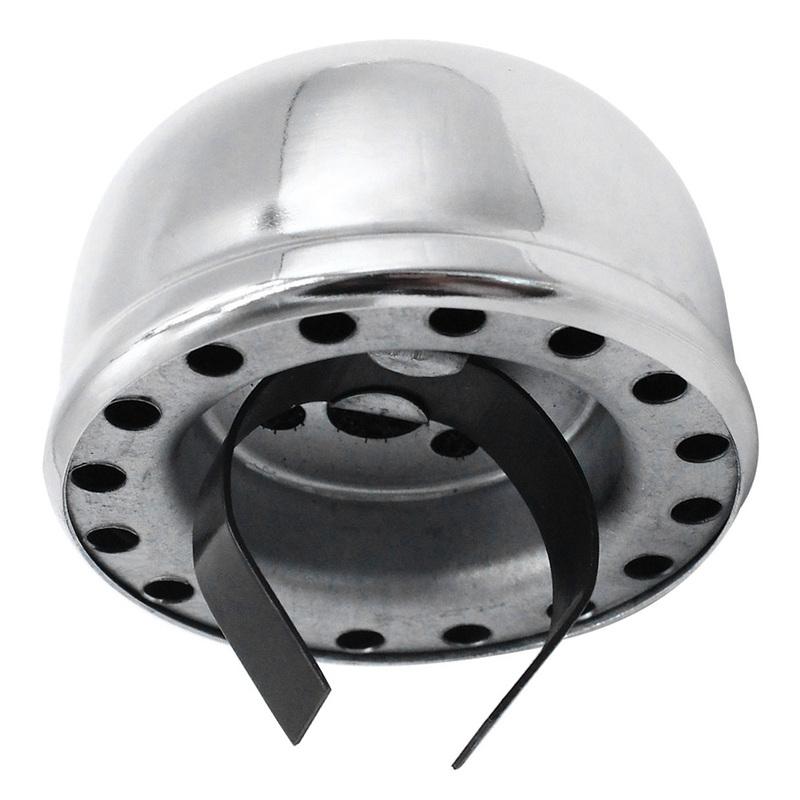 Push In Style Round Oil Filler Cap Oil Filler Breather Cap Chrome Steel Oil Breather Cap for Chevy SBC 283327350