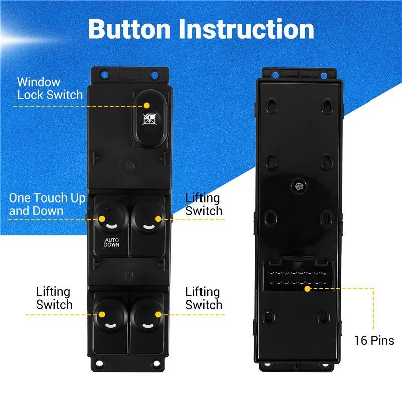 A13Z-Car Front Left Master Power Window Switch 93570-1R101 For Accent 13-17 Power Window 7