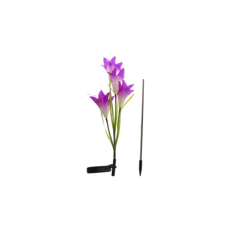 Универсальный садовый светильник на солнечной батарее в виде лилии и розы, придающий ландшафту вневременное очарование