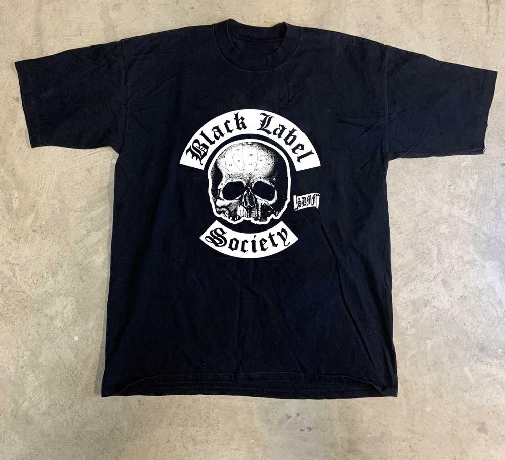 Логотип Black Label Society band Классический Черный Все Размеры S-5XL Футболка YA26 Унисекс Футболка