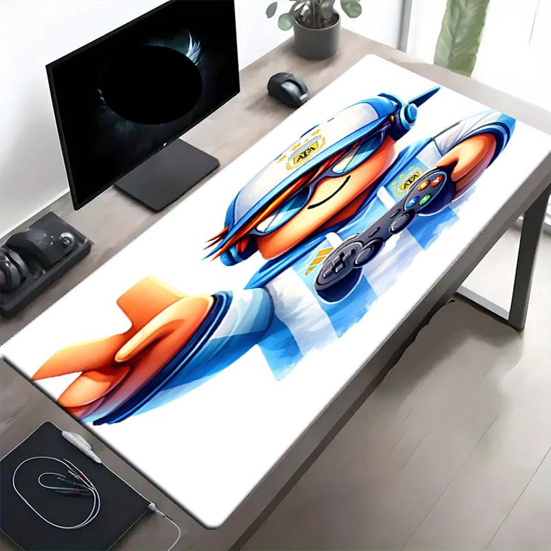 Cosmic Bot Crew Print Mouse Pad, Anti‑Slip Desktop keyboard Mat, for PC Laptop Gaming Working Daily Use, Cool Festival Surprise Gift