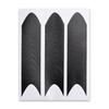 French Tip Nail Art Stickers - Crescent & V-Shaped Black Gel