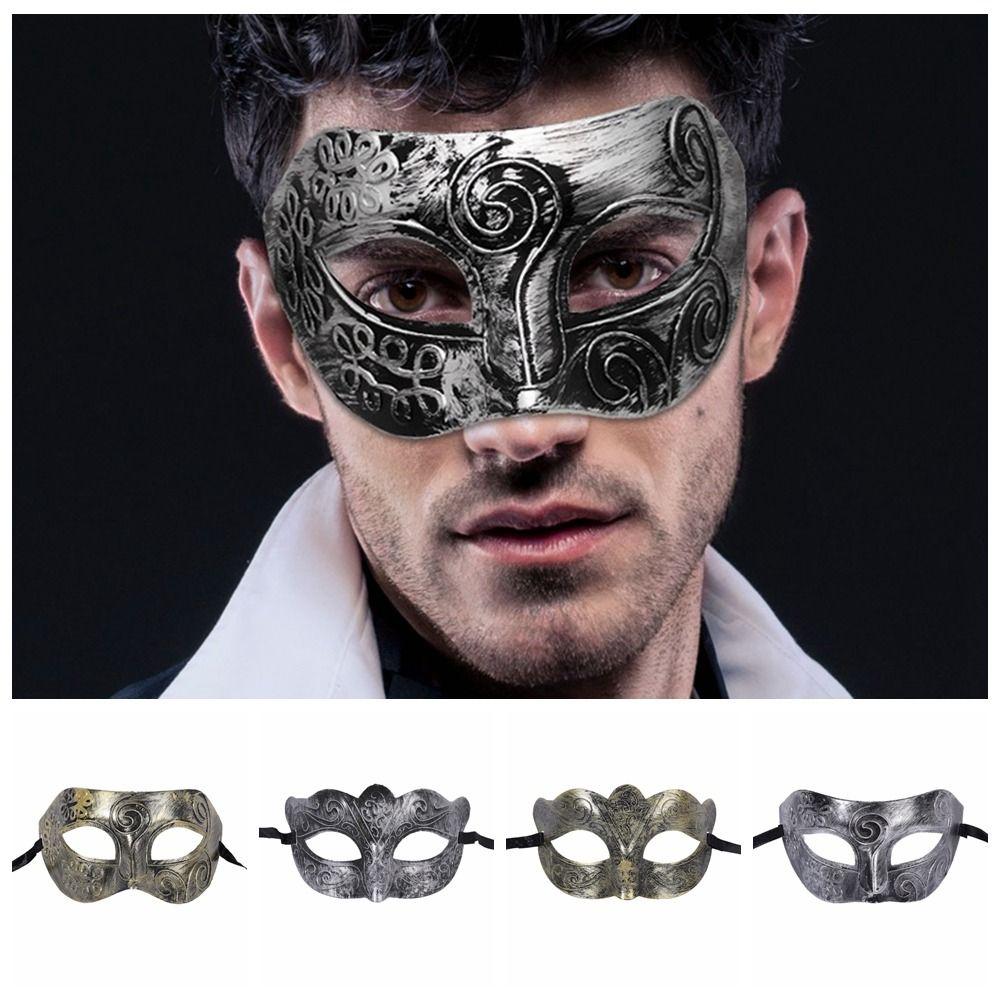 Half Face Halloween Mask Cartoon Props Cosplay Mask Carnival Masquerade Mask  Men