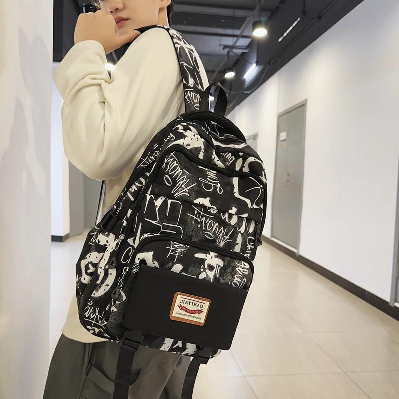 Backpack Women's Large Capacity Student Backpack Men's Bag Junior High School Student Schoolbag