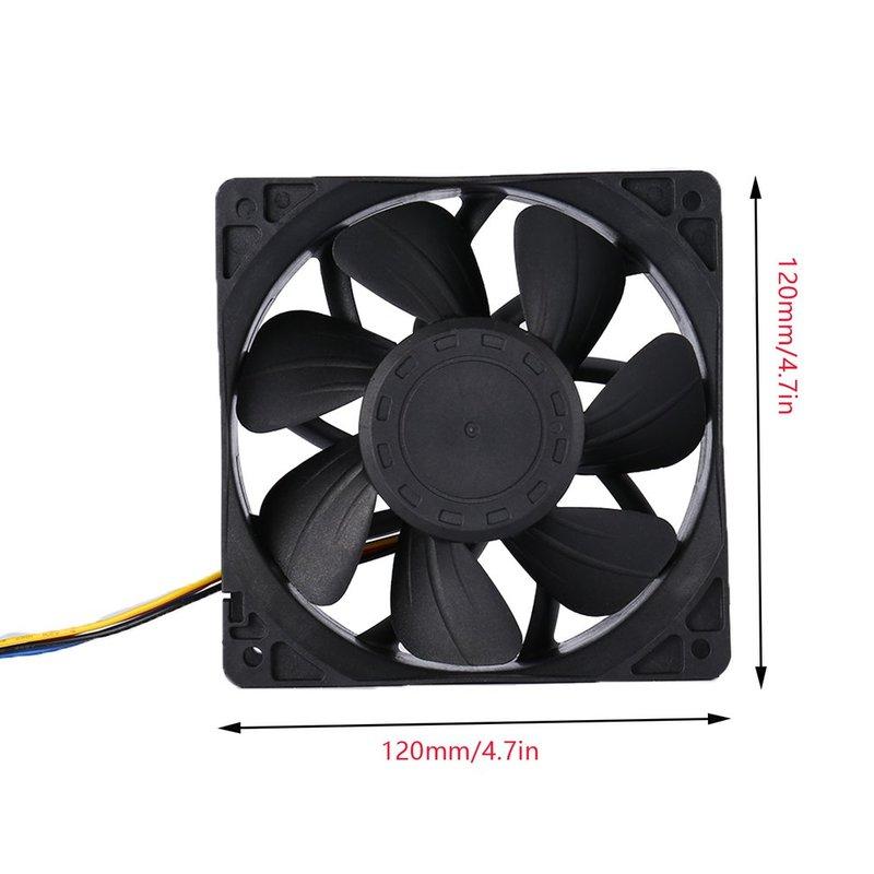 2025 Hot Miner Cooling Fan 4-Pin Connector Brushless Replacement DC 12V 5.0A Cooler Fan Low Noise For Antminer Bitmain S7 S9