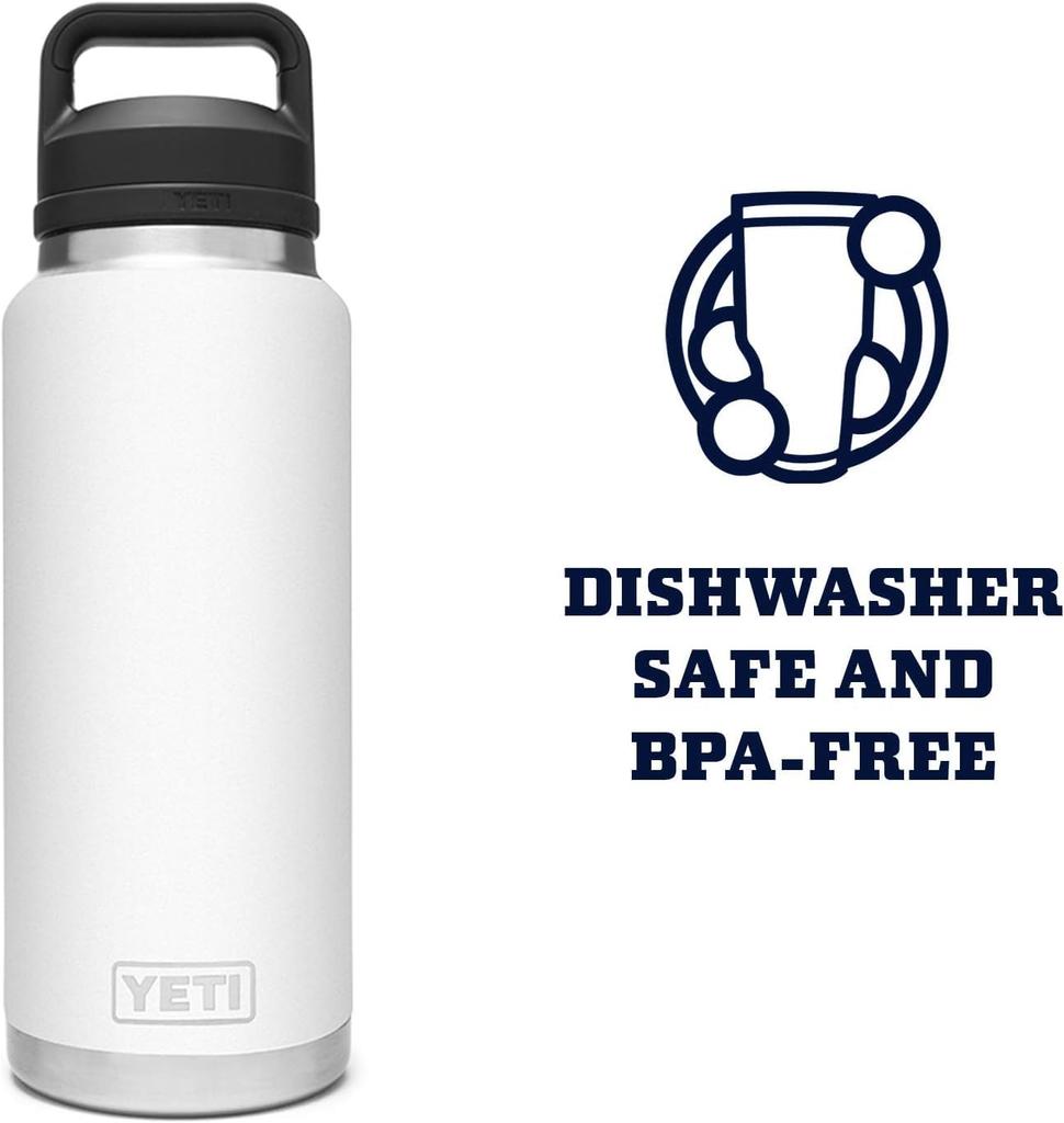 YETI Rambler 36 Bottle Vacuum Insulated Stainless Steel with Chug Cap