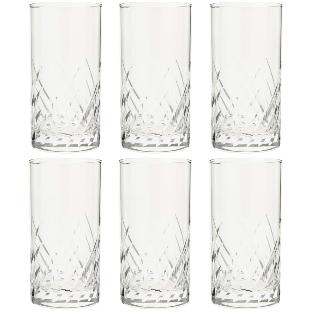 Toyo Sasaki Glass Tumbler Glass Trough Tumbler 310ml Set of 6 Made In Japan Dishwasher Safe Glass Cup Beer Glass Highball Glass Sour Glass Chuhai