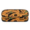 Pencil Pouch Lightweight 300D Polyester Zip Around Closure with Mesh Pocket Removable Divider and Pen Slots for Daily School Use