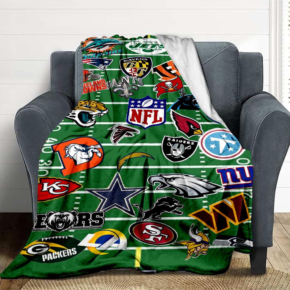 Nfl Teams Throw Blanket Flannel Blanket Soft Warm Sofa Bed Camping home Decor Unique Christmas Gift C10231