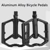 1Pair Bicycle Aluminum Pedals Road and Mountain Bikes Flat Pedals Bearing Durable Lightweight Multipurpose Bicycle Accessories 6