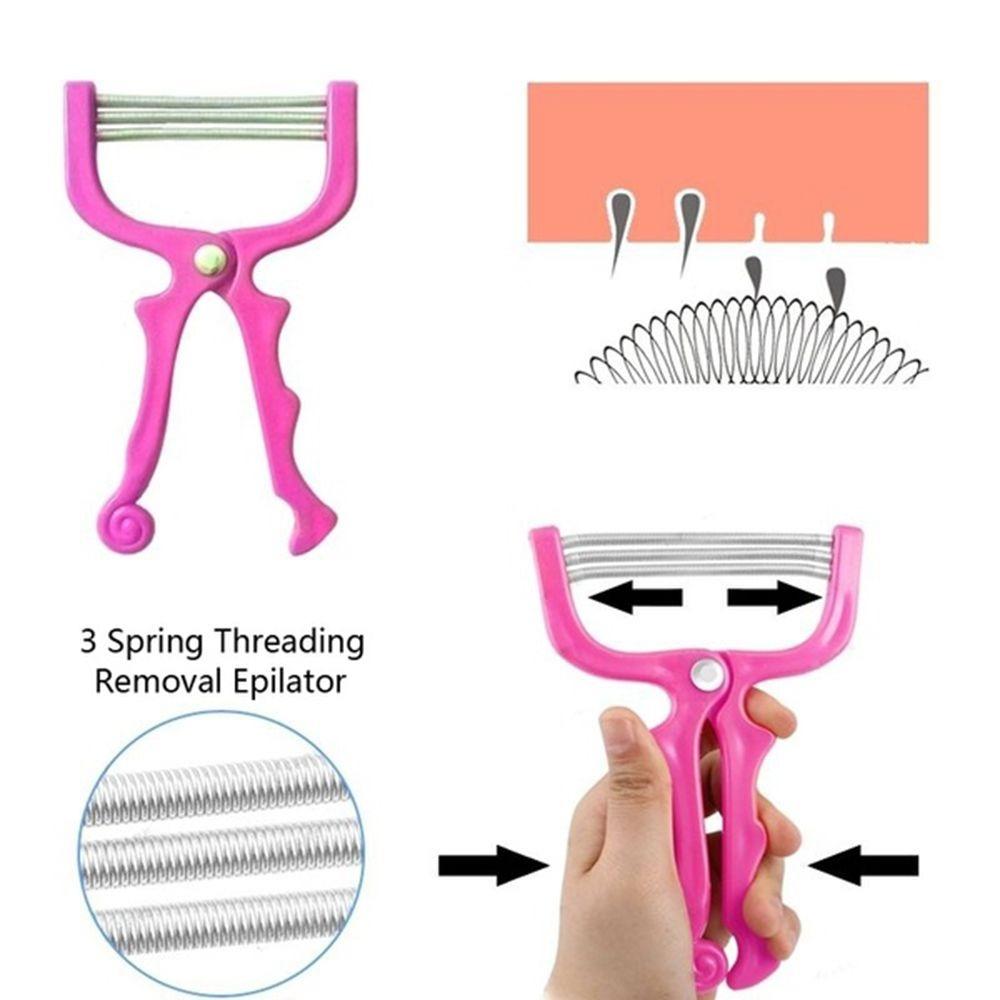 Удалитель волос на лице из нержавеющей стали Безопасная ручная депиляция Бритье Косметические инструменты