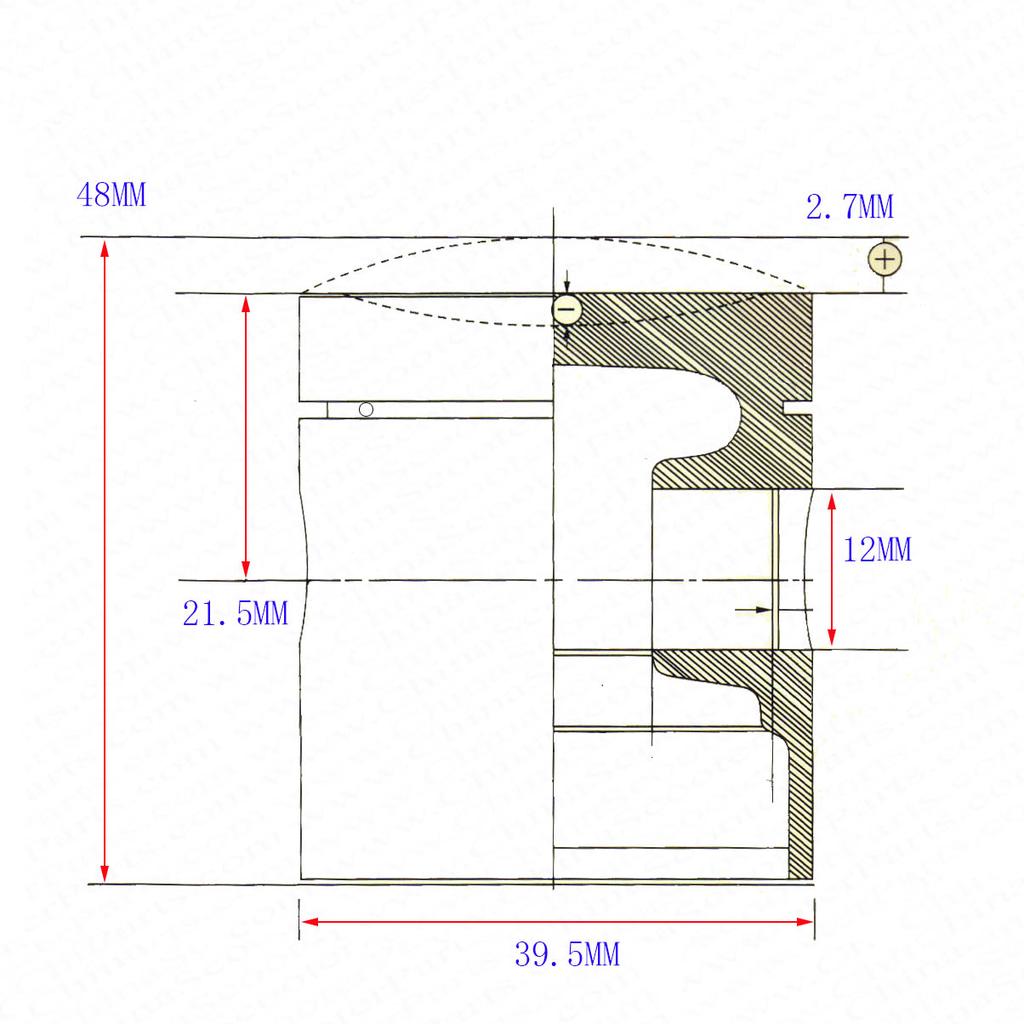 39.5mm Cylinder Piston Rings Gaskets Kit For KTM50 2002-2008 50CC SX50 Mini Adventure Senior