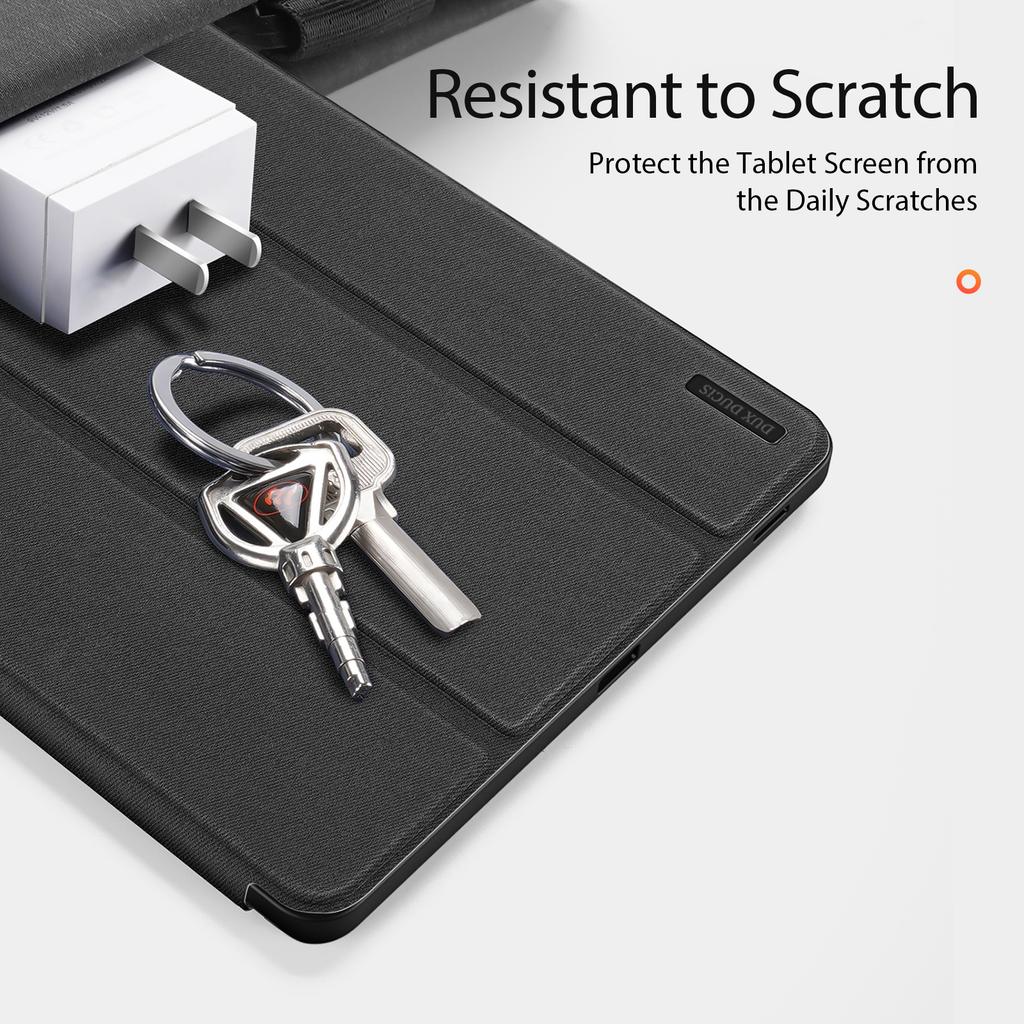 Чехол для Samsung Galaxy Tab S10 FE+ DUX DUCIS Серия Domo Чехол-подставка с тройным сгибом из ПУ кожи для планшета