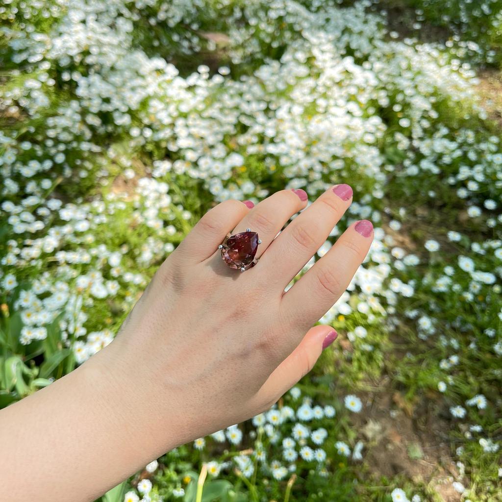 Серебряное кольцо с турецким диаспором, кольцо из султанита, турецкие украшения, кольцо ручной работы, кольца для женщин, подарок для женщин, изменение цвета