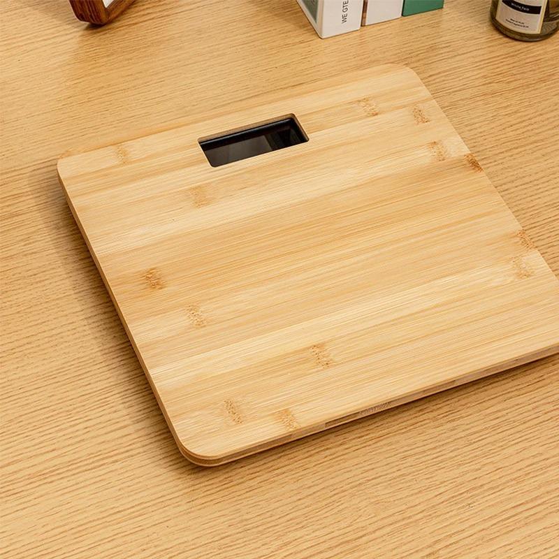 Scale Fall-proof Wood Body Weight Household Precise Smart Body Fat Scale Electronic Weighing Scale LED Digital Bathroom Scale