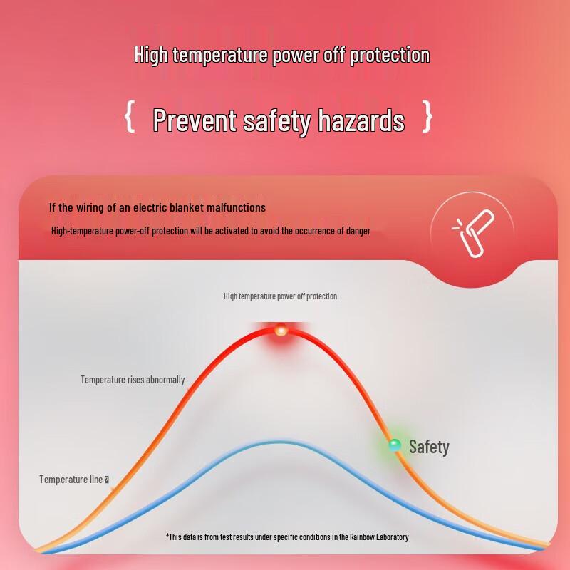 Rainbow Dual Control Electric Blanket