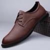 Fashion 2024 Trend Male Comfortable Oxfords Shoe High Quality Men Wedding Dress Shoes Genuine Leather Lace-Up Men's Business Casual Shoe