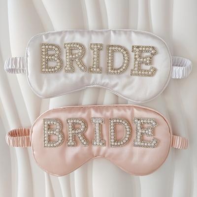 Невеста сувениры маска для сна на глаза белый жемчуг гламур невесты мягкая маска для сна на глаза товары для девичника свадебный подарок свадебный декор