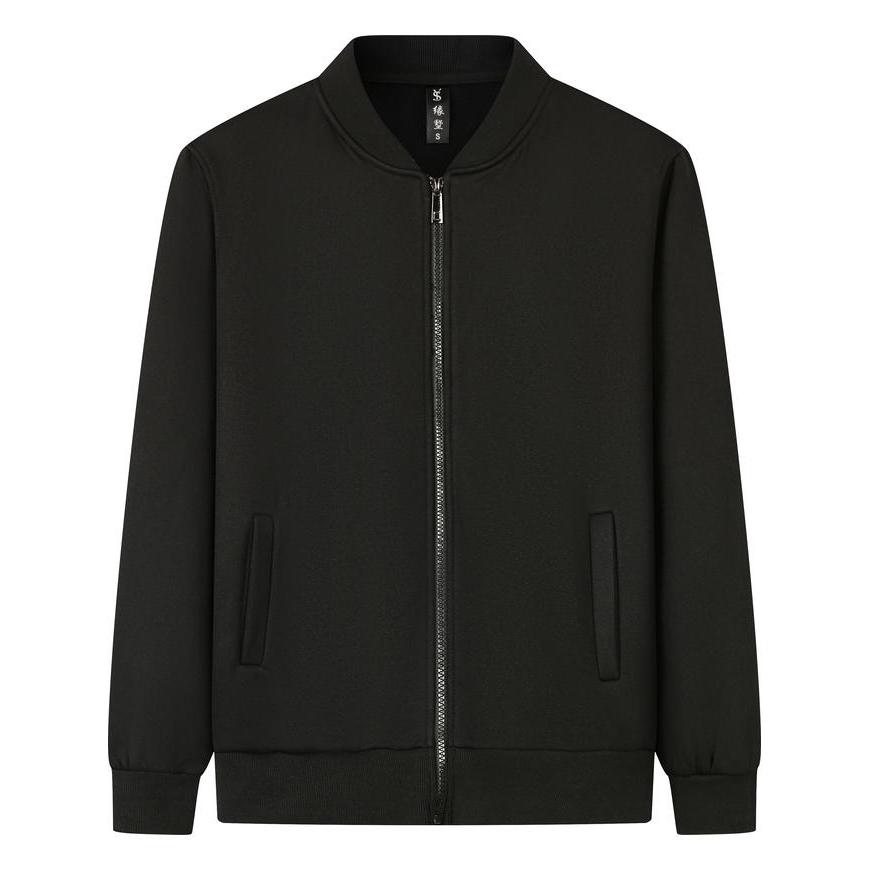 Autumn and Winter Fleece Stand Collar Long Sleeved Sweatshirt,Couple Tshirt, Casual and Comfortable, Solid Color, Versatile, Unisex, Thick and Warm