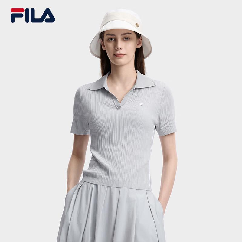 Fila Женский облегающий тканый топ с коротким рукавом