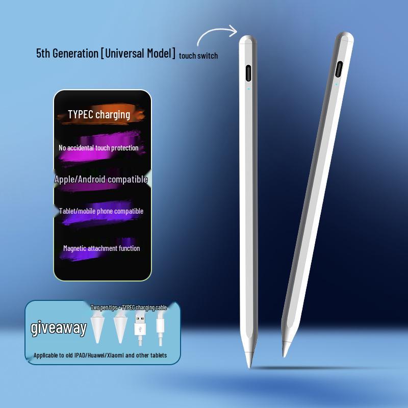 Емкостный стилус для сенсорных экранов iPad, OPPO, Xiaomi, VIVO и Huawei