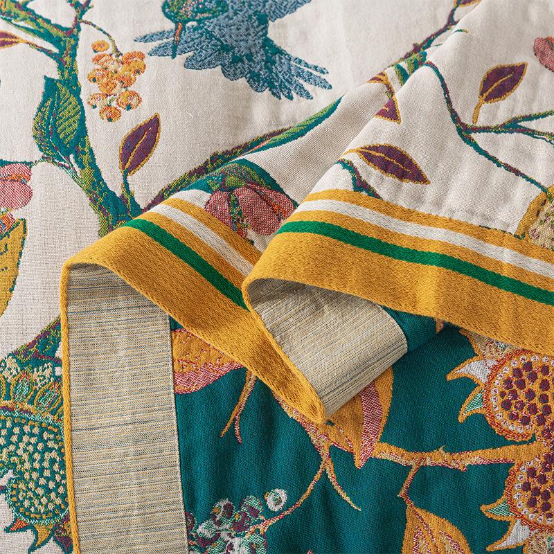 Летний дом Многослойный хлопковый марлевый плед-полотенце Одеяло Покрывало для дома Кровать Взрослое Парное Покрывало для дивана-кровати