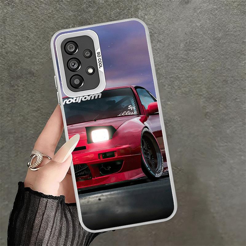 Япония JDM Спортивные Автомобили Тема Мягкий Чехол для Телефона для Samsung A17 A16 A15 A14 A13 A57 A56 A55 A54 A53 A37 A36 A35 A34 A33 A26 A25 A24