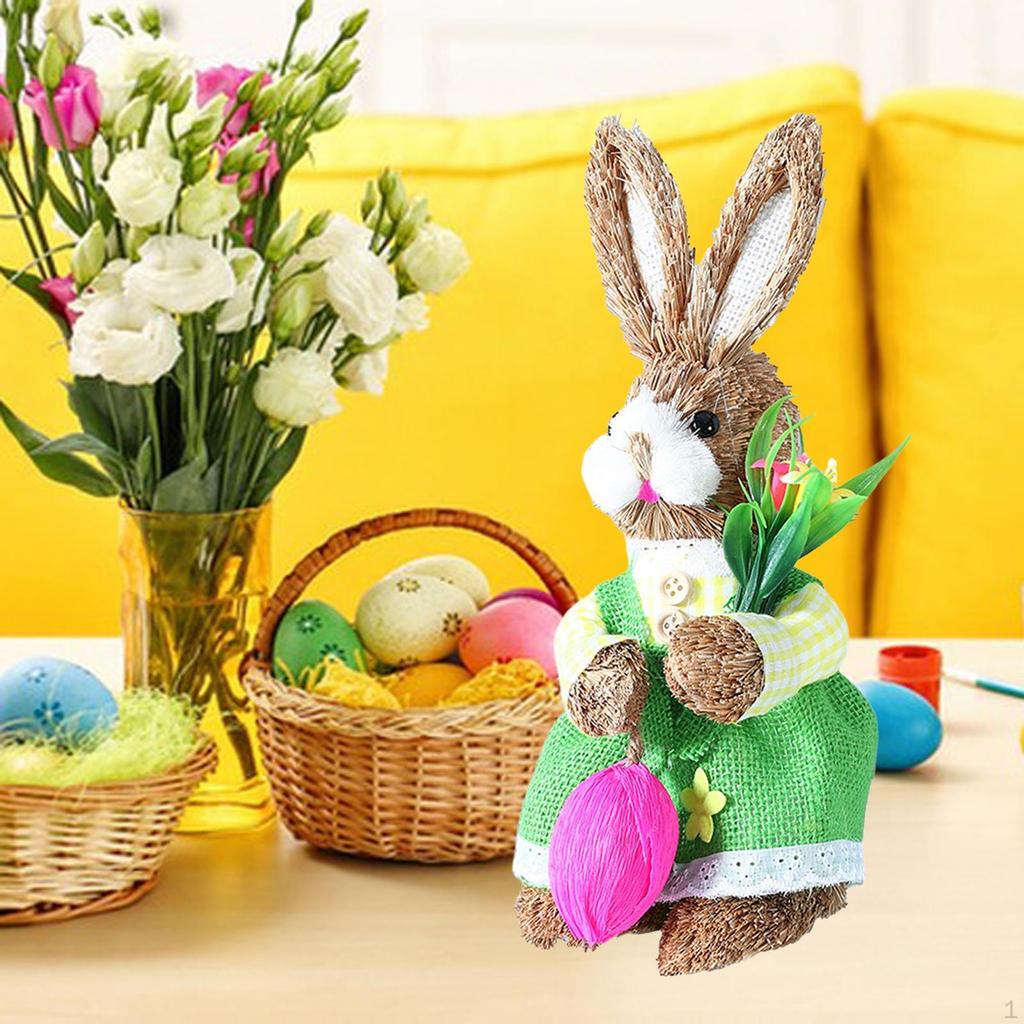 Статуэтка статуэтка пасхального кролика украшение прекрасное настольное украшение для домашнего рабочего стола декор