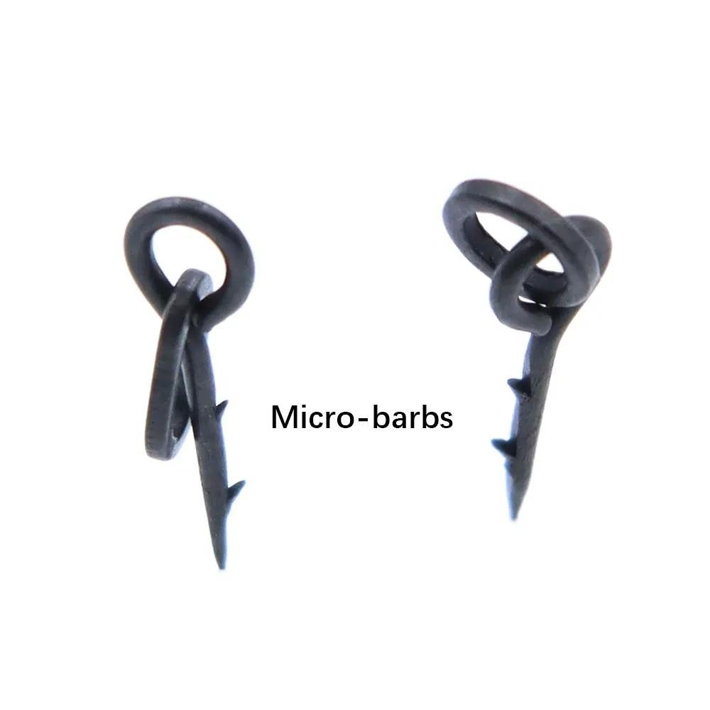 20pcs With Hook Barbs Carp Fishing Accessories Maggot Pin Hair Rig Method Feeder Freshwater Fishing